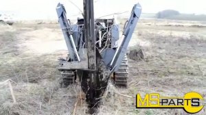 Пересадчик деревьев на мини-погрузчик