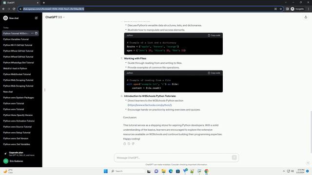 python with w3schools
