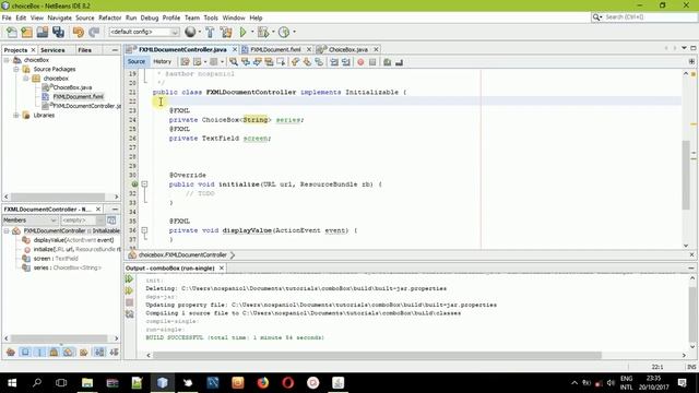 ChoiceBox in JavaFX FXML смотреть онлайн