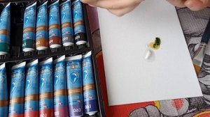 Тестирую масляные краски водоразбавимые