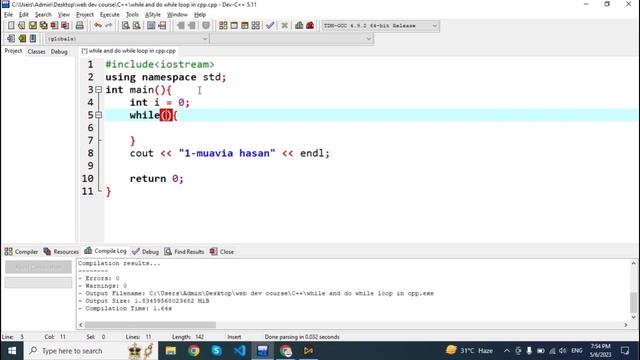 While and do-while loops in C++ Hindi Urdu Tutorials | Learn C++ for Beginners in Hindi Urdu