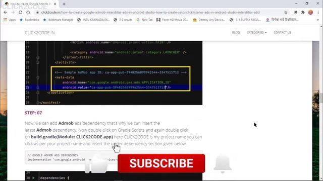 How to create Google Admob Interstitial Ads in android studio || Google Admob Interstitial Ads смотреть онлайн