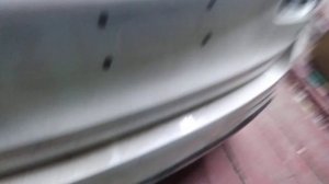 замена крышки багажника и ремонт с окрасом заднего бампера на мерседес Glk 250.