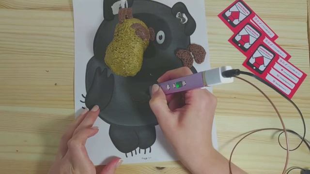 Рисуем Винни Пуха 3D ручкой|DIY Toy|gadgetboss.ru смотреть онлайн