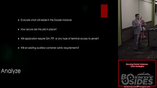 Bsides Indy06 Securing Docker Instances Chris Huntington смотреть онлайн