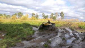 Квадроцикл РОСОМАХА по грязи