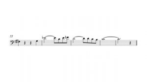 Dave Steinmeyer - Trombone Solo Transcription (And We Will Love Again)
