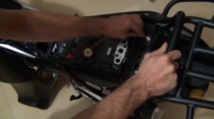 Suzuki gw250 gsr250 Inazuma Black Rear Carrier Grab Handle Installation Instructions Guide
