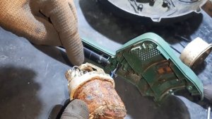 Триммер Bosch 280 Вт замена подшипников якоря.