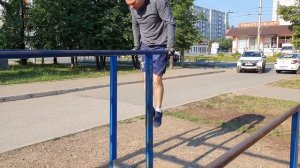 Нижняя склепка и выход на две на правильных брусьях