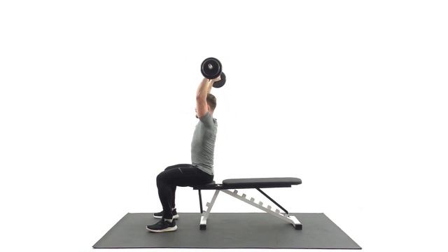 Французский жим со штангой сидя. Упражнение на трицепс. смотреть онлайн