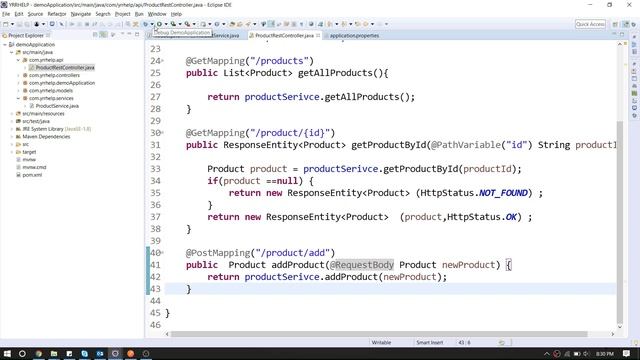 Spring Boot POST Request Example in REST API смотреть онлайн