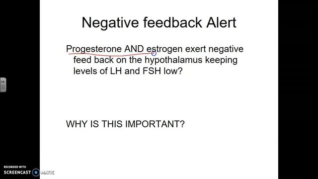 Female Reproductive Hormones and feedback systems