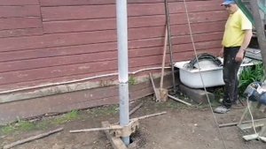 Ударно канатное бурение скважины под погружной насос 20 метров | Well drilling |