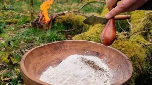 Lamb Kebab's with Naan Bread😱 Asmr Cooking in the Forest   ASMR cooking   NO TALK