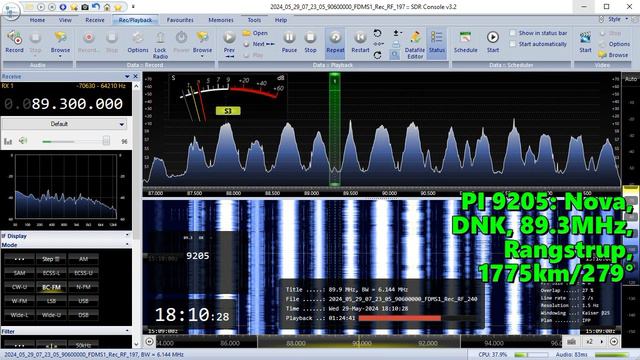 29.05.2024 15:10UTC, [Es], Nova, Дания, 89.3МГц, 1775км