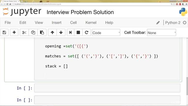 077 Balanced Parentheses Check Interview Problem SOLUTION смотреть онлайн