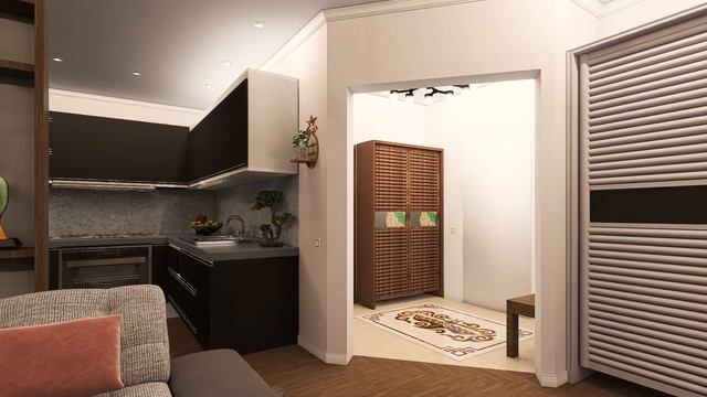 Дизайн проект квартиры ❒︎ Интерьер в стиле Контемпорари смотреть онлайн