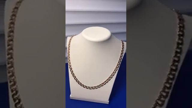 Новая золотая цепь 585 пробы. 30,37 гр. 56 см смотреть онлайн