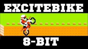Excitebike не большой обзор на гонки на мотоцикле Dendy Денди NES Nintendo Famicom