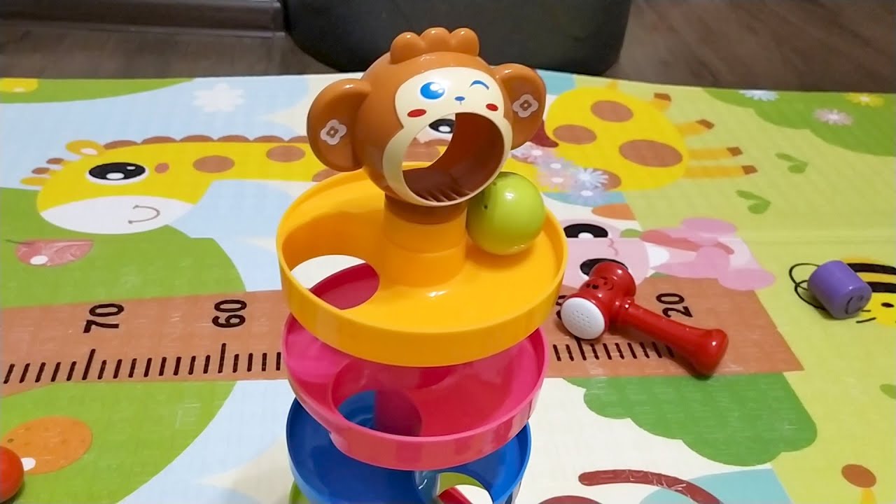 Необычная пирамидка ОБЕЗЬЯНКА Видео распаковка развивающие игрушки смотреть онлайн