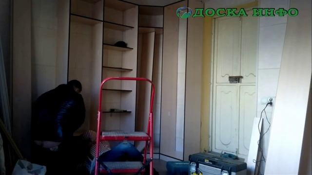 Сборка встроенного углового шкафа купе смотреть онлайн