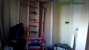 Сборка встроенного углового шкафа купе
