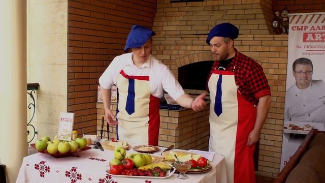 Сыр для жарки "Артис" и фруктовый шашлык. Рецепт дня. Выпуск 6