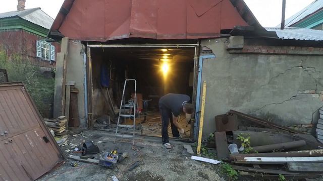 Ремонт мастерской. Замена ворот. Часть 2 смотреть онлайн