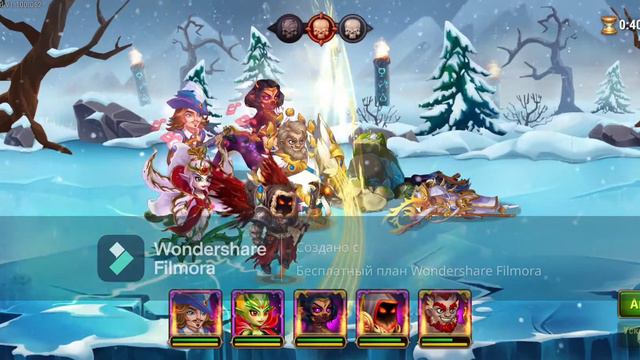 Хроники Хаоса прохождение босса 13 главы Побез из Зимы непрокаченной пачкой смотреть онлайн