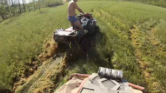 ТАК ДАЛЕКО МЫ ЕЩЁ НЕ ЗАЕЗЖАЛИ!КОВРОВЫЕ И ТОРФЯНЫЕ БОЛОТА! Много грязи! #квадроцикл #покатушка #brp смотреть онлайн