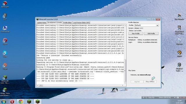 Где скачать и как установить Minecraft 1.6.2 Пиратский (Бесплатно) смотреть онлайн