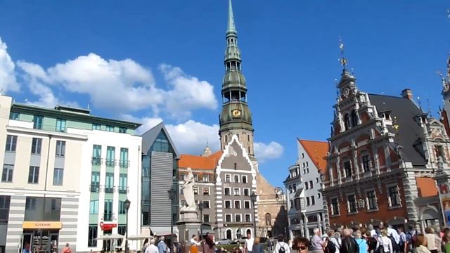 Рига Дом Черноголовых 27 5 2013 путь от окон РД смотреть онлайн