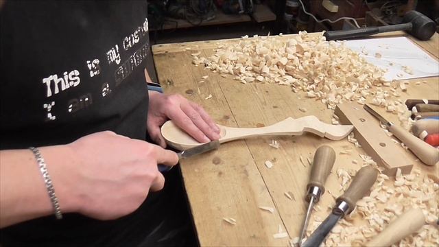 Резная ложка листик своими руками, резьба по дереву