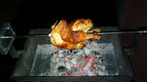 Курица на вертеле