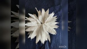 Ромашки из салфеток .