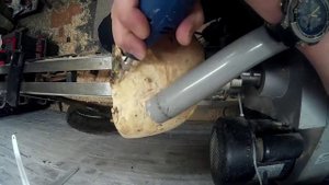 Чаша из яблочного дерева. с применением смолы.