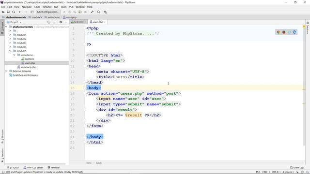 PHP: The WHILE Loop смотреть онлайн