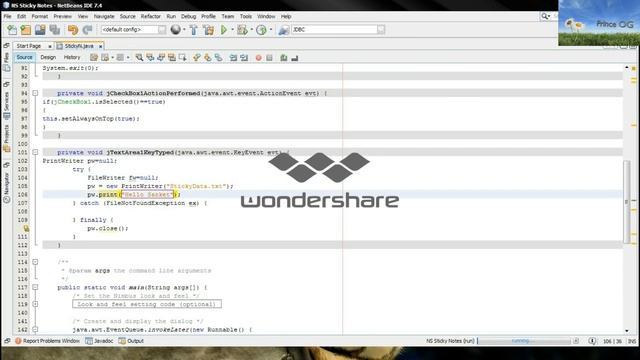 Java Netbeans : Create Sticky Notes desktop application Software смотреть онлайн