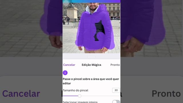Como usar a edição mágica do Canva para modificar ou acrescentar cenário e objetos na foto #canva смотреть онлайн