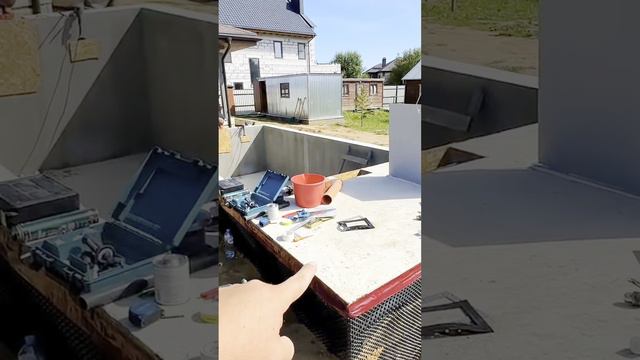 Строительство бассейна из несъемной опалубки Яхрома Часть 5