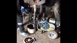 Нанесение ПБК Гидроизол напылением