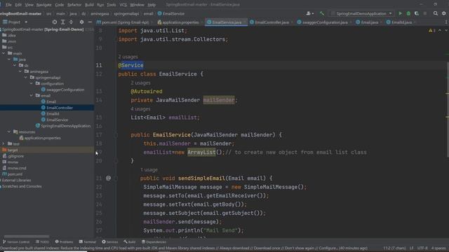 Email Spring Boot Java Using REST API and Swagger Documentation (explanation source code part 2) смотреть онлайн