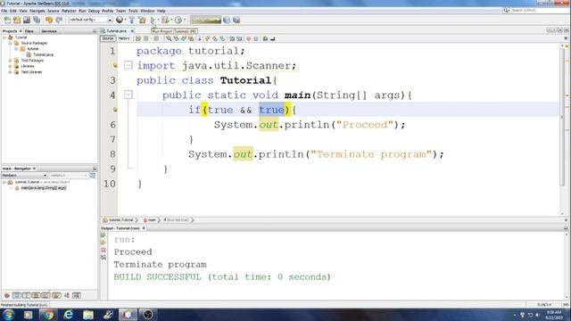 Novice Java Tutorial with Apache NetBeans 11.0: 26 Introduction to Conditional Operators смотреть онлайн