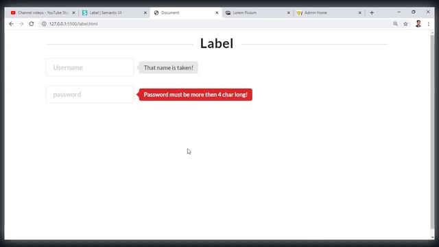 13. Labels | Semantic UI смотреть онлайн