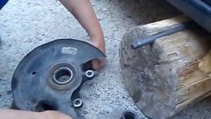 Колхоз, замена ступичного подшипника nissan sunny часть 1