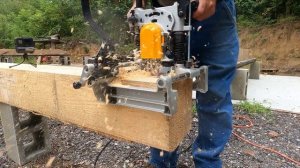 MORTISING A PINE BEAM USING A MAKITA 7104