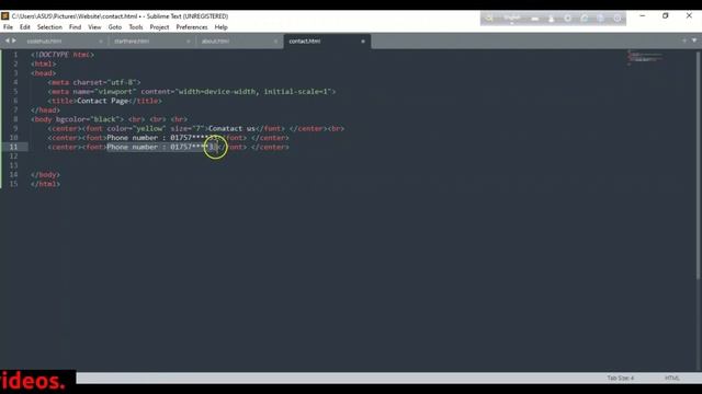 Creating a Contact Us Section for Any Website using HTML Codes | Coding Tips and Tags