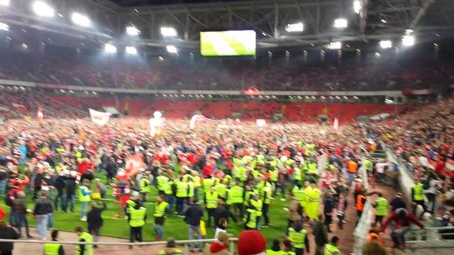 Празднование чемпионства Спартака болельщиками. 2017 год