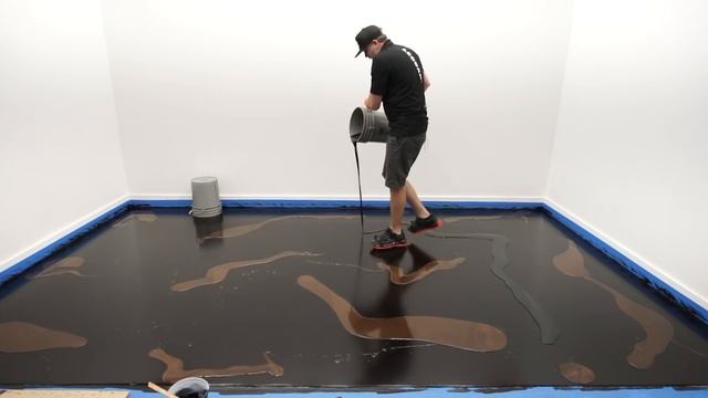 Black & Coffee Metallic Epoxy Floor Done Using Dynamic Technique | Easy DIY Resin Flooring